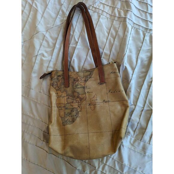 Alviero martini 1st classe map shoulder bag - Picture 3 of 7